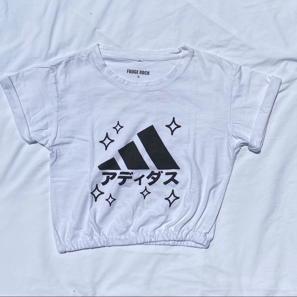 REWORKED JAPANESE ADIDAS CROP TOP